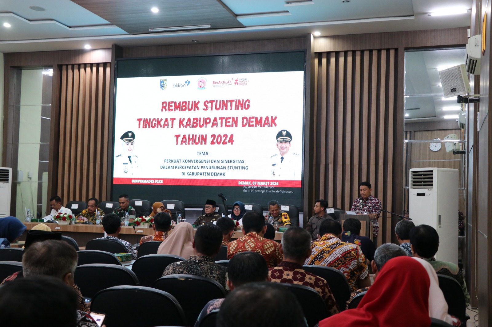 Dandim 0716/Demak Hadiri Rembug Stunting Tingkat Kabupaten Demak